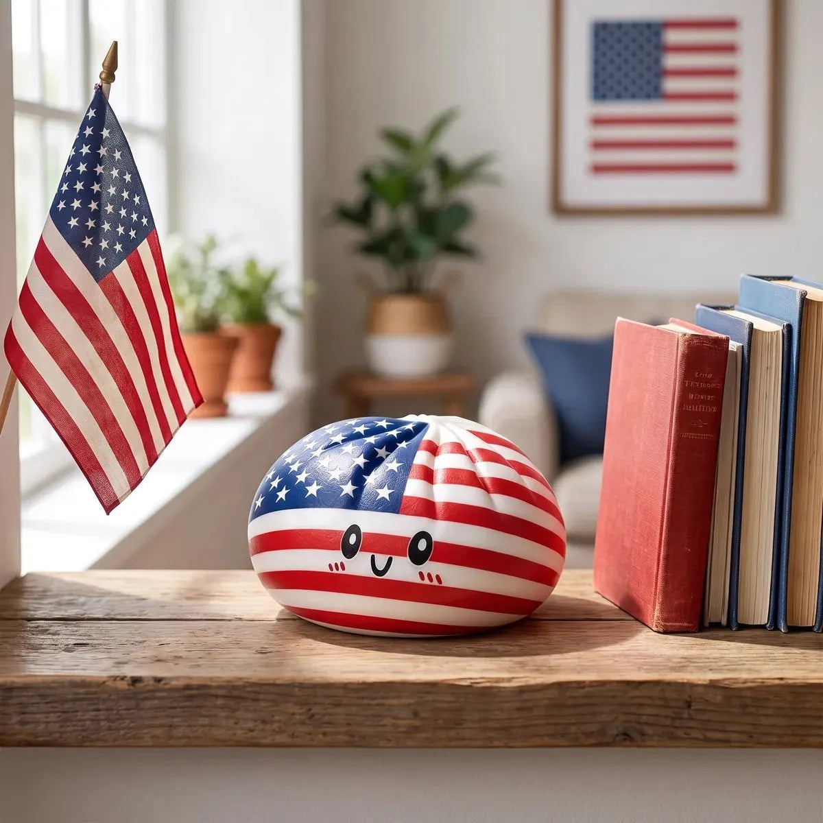 Liberty Patriotic 4th July Dumpling Squishy