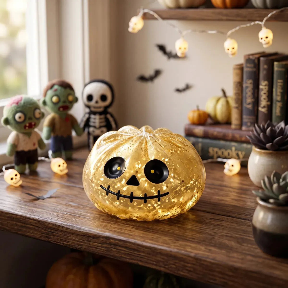 Golden Zombie Halloween Dumpling Squishy