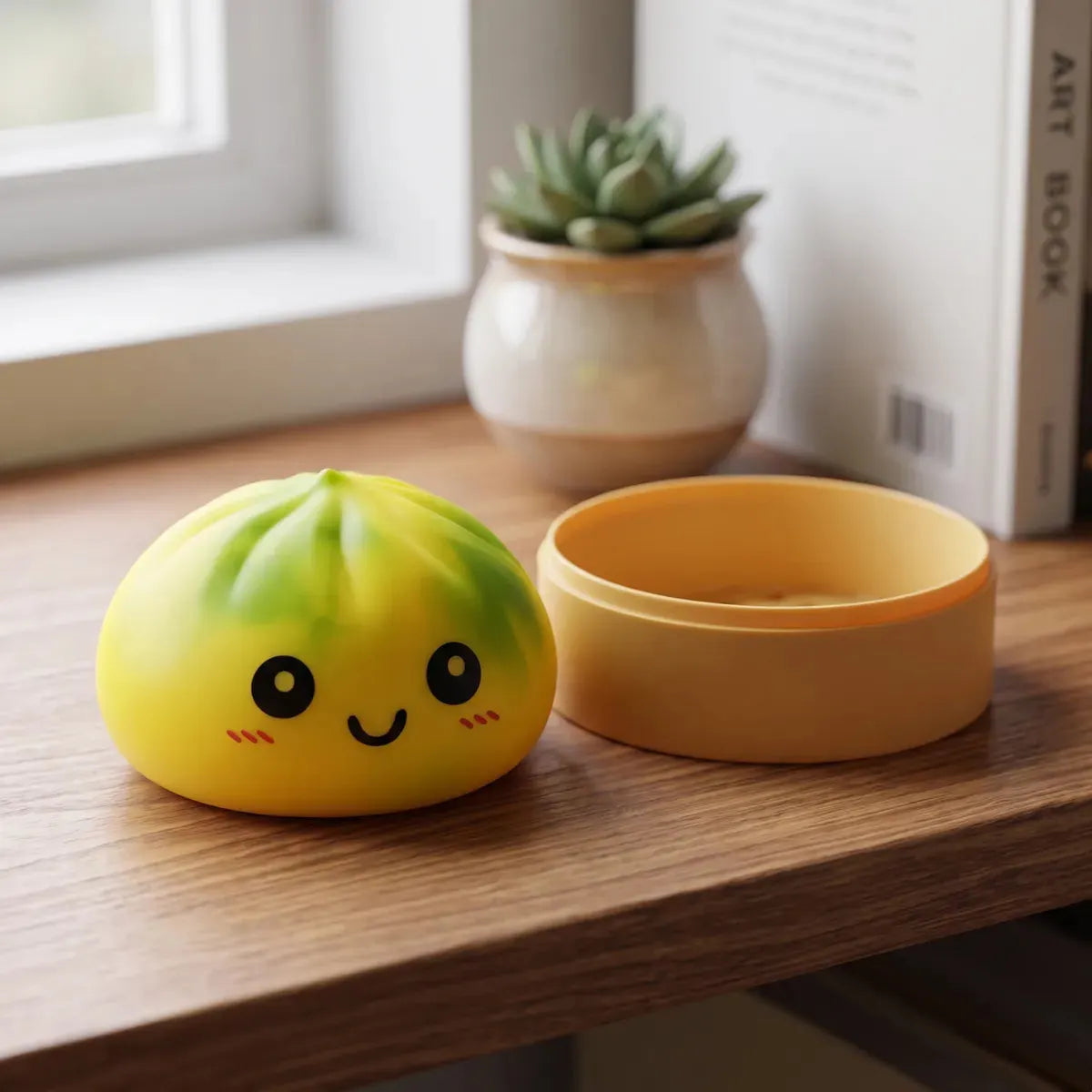 Zesty Yellow Tie Dye Dumpling Squishy