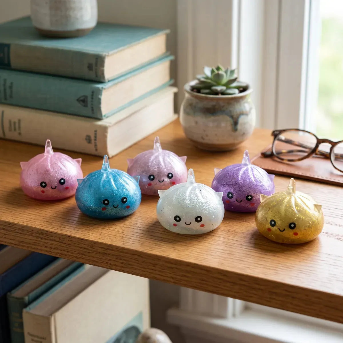 Sparkly Mystery Dumpling Squishy Unicorn Glitter