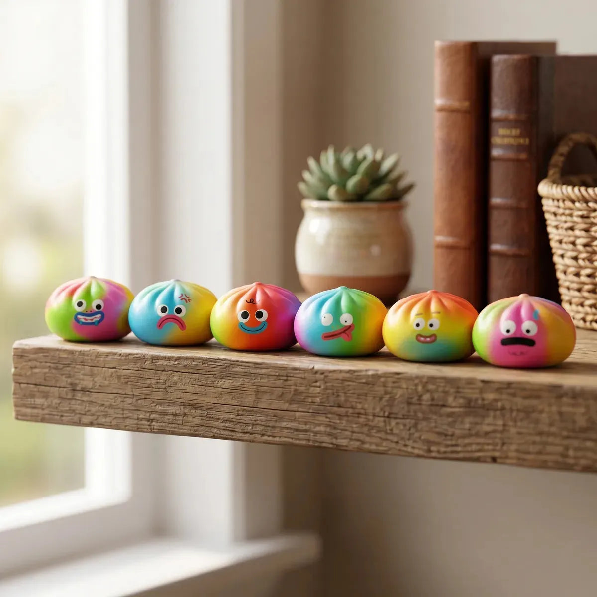 Vibrant Rainbow Mystery Squishy Dumplings