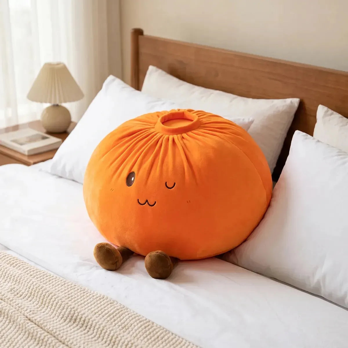 Sunset Orange Large Dumpling Squishy Toy