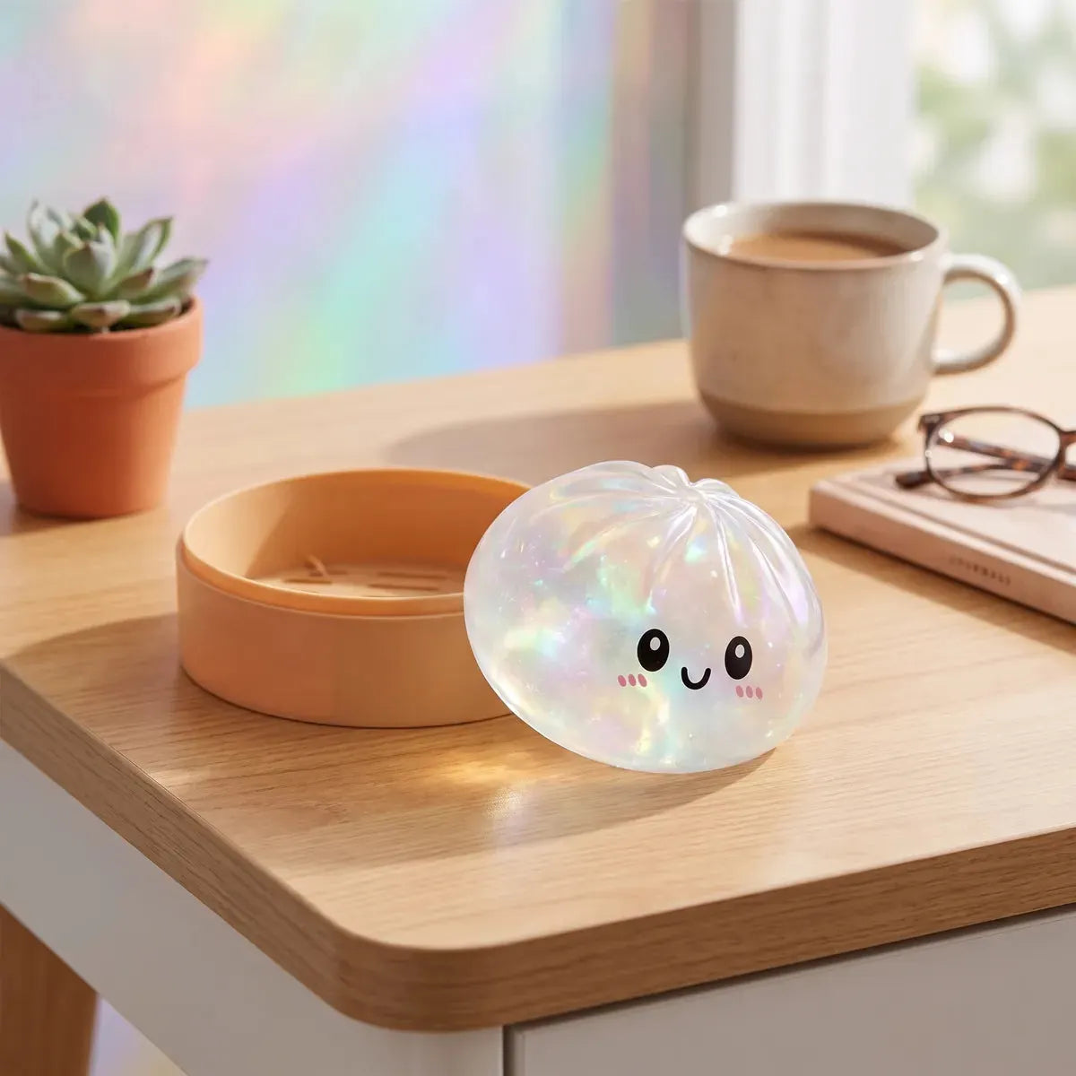 Iridescent Holographic Dumpling Squishy
