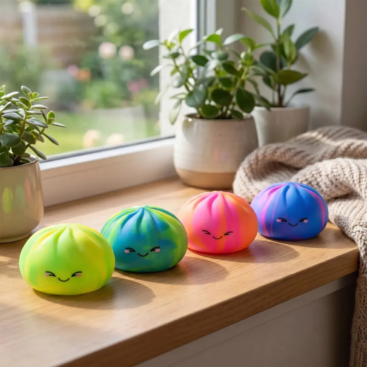 Rainbow Colorful Dumpling Squishy