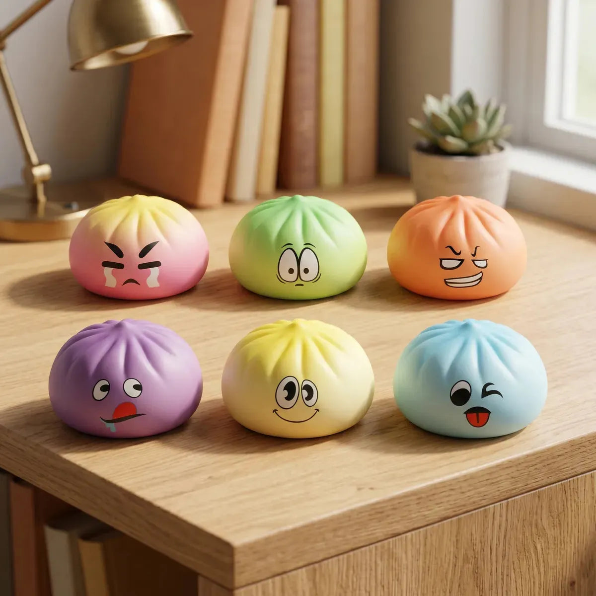 Pillowy Dumpling Squishy Mystery Bun Fidget Toy