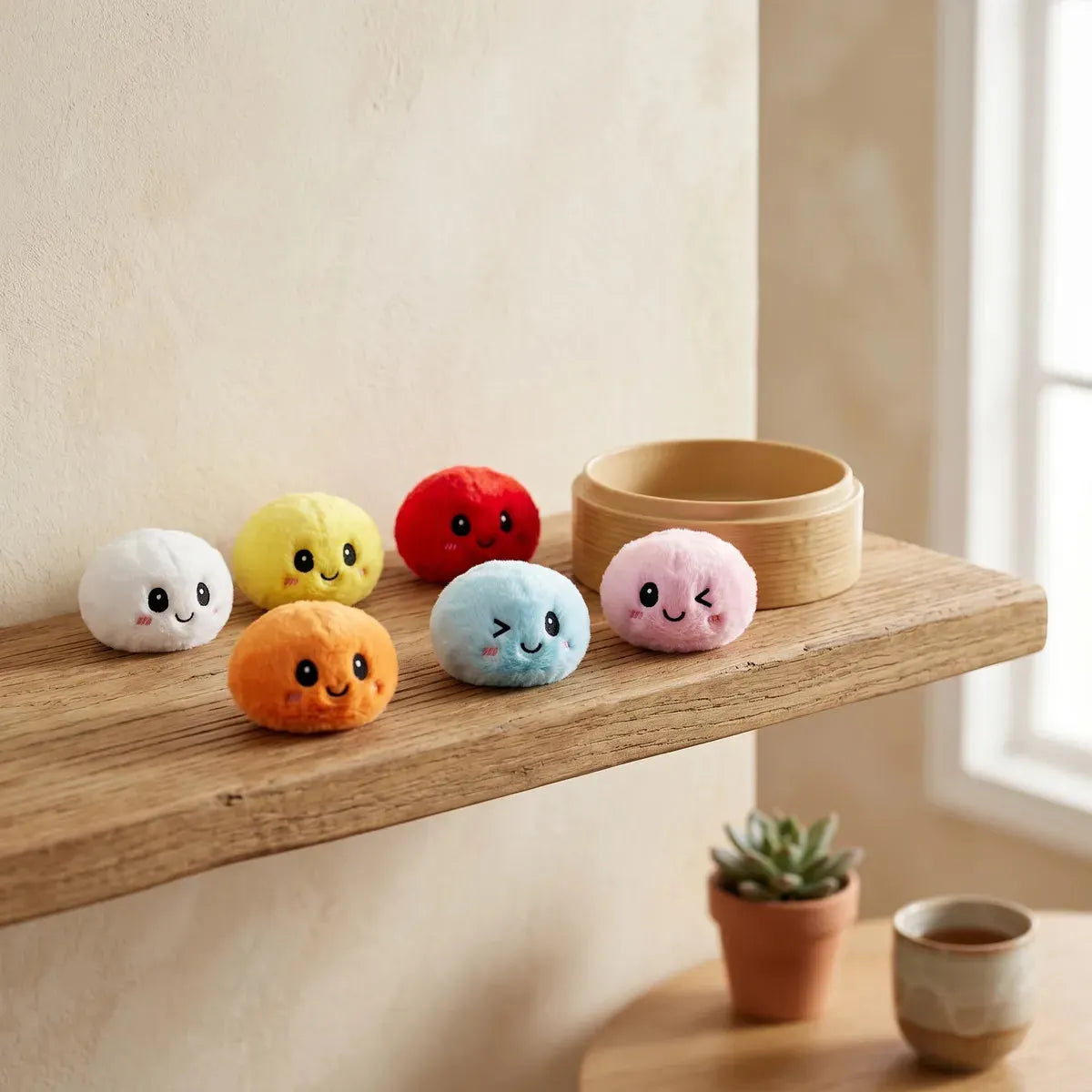 Keychain Plush Dumpling Squishy 6 Pieces