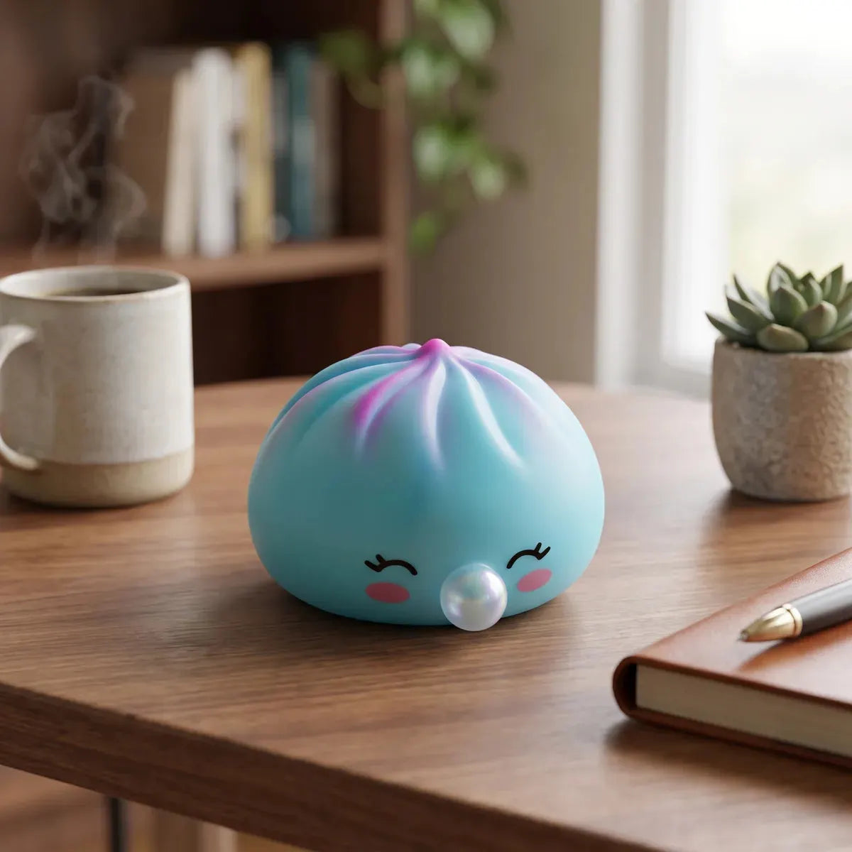 Frost Blue Rare Blow Dumpling Squishy
