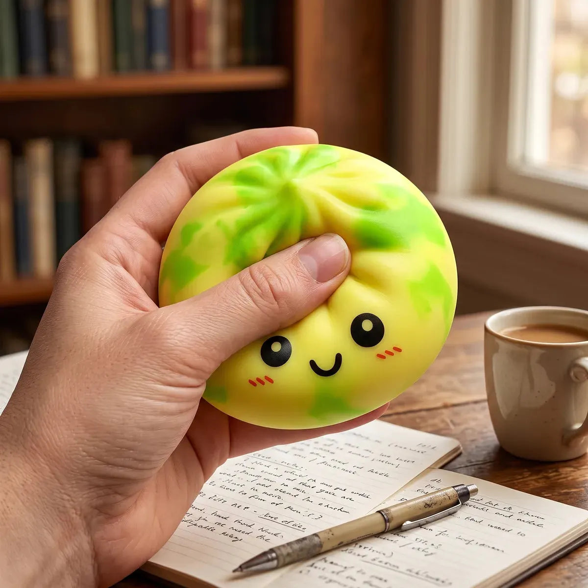 Zesty Yellow Tie Dye Dumpling Squishy