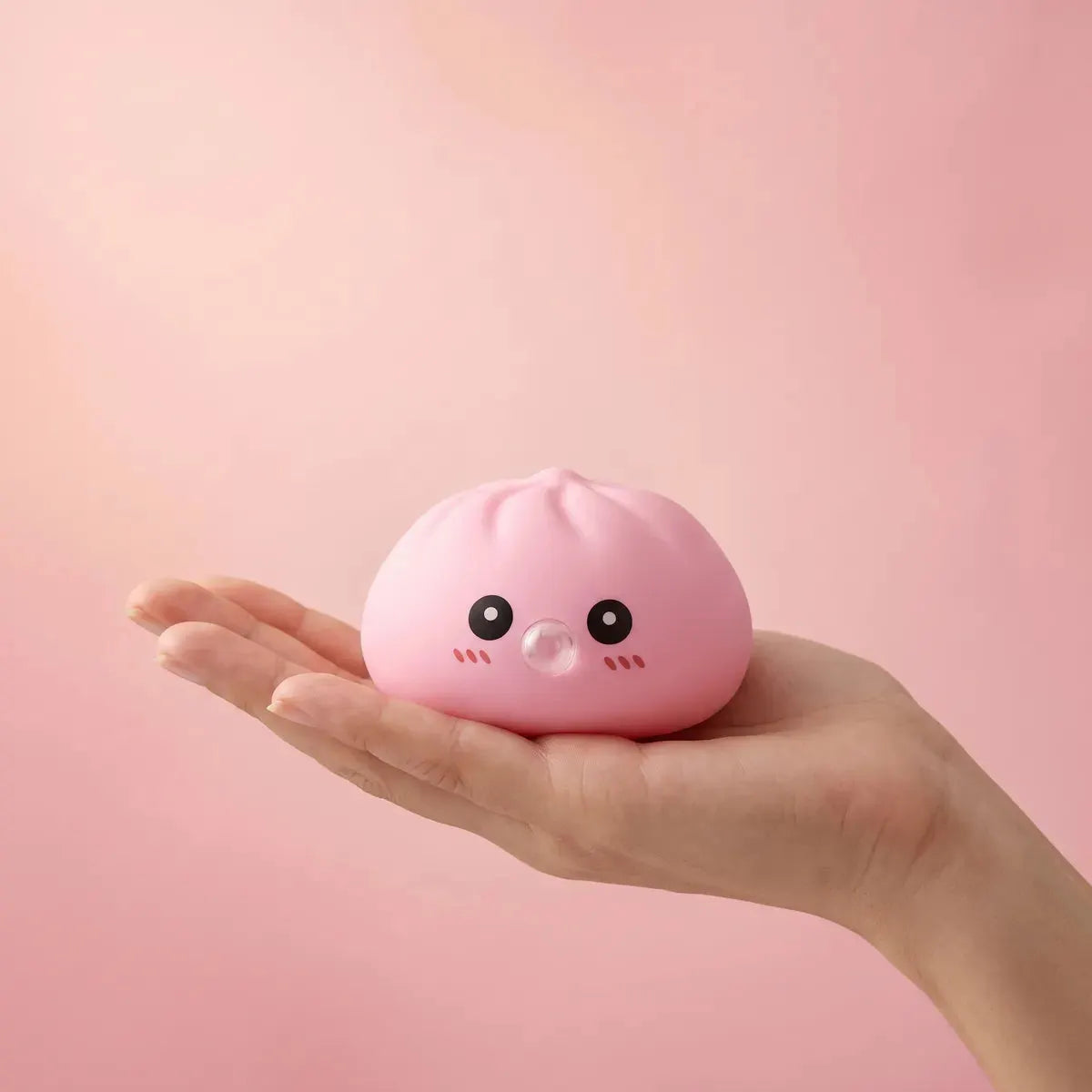 Plump Pink Blow Dumpling Squishy