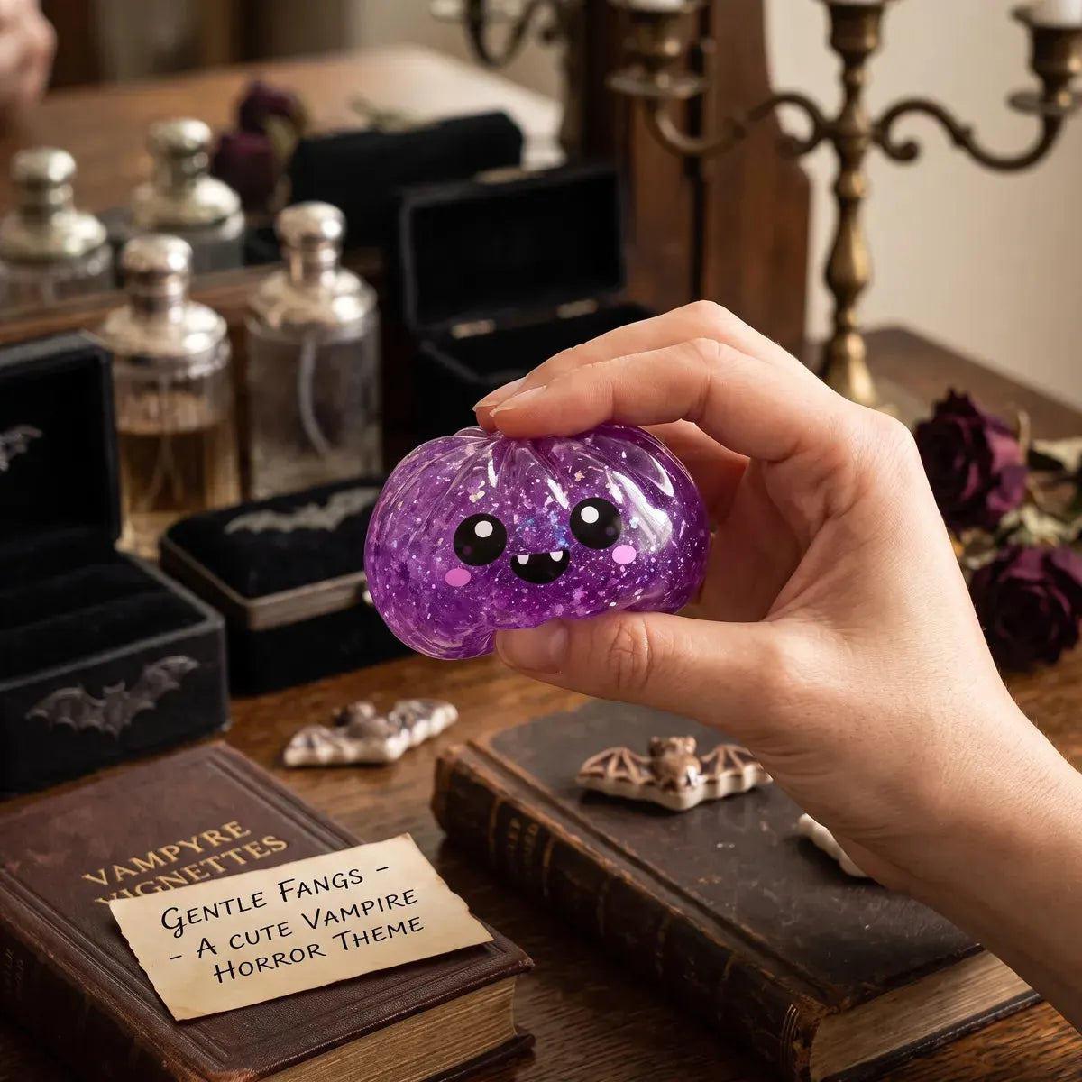 Fanged Vampire Halloween Dumpling Squishy