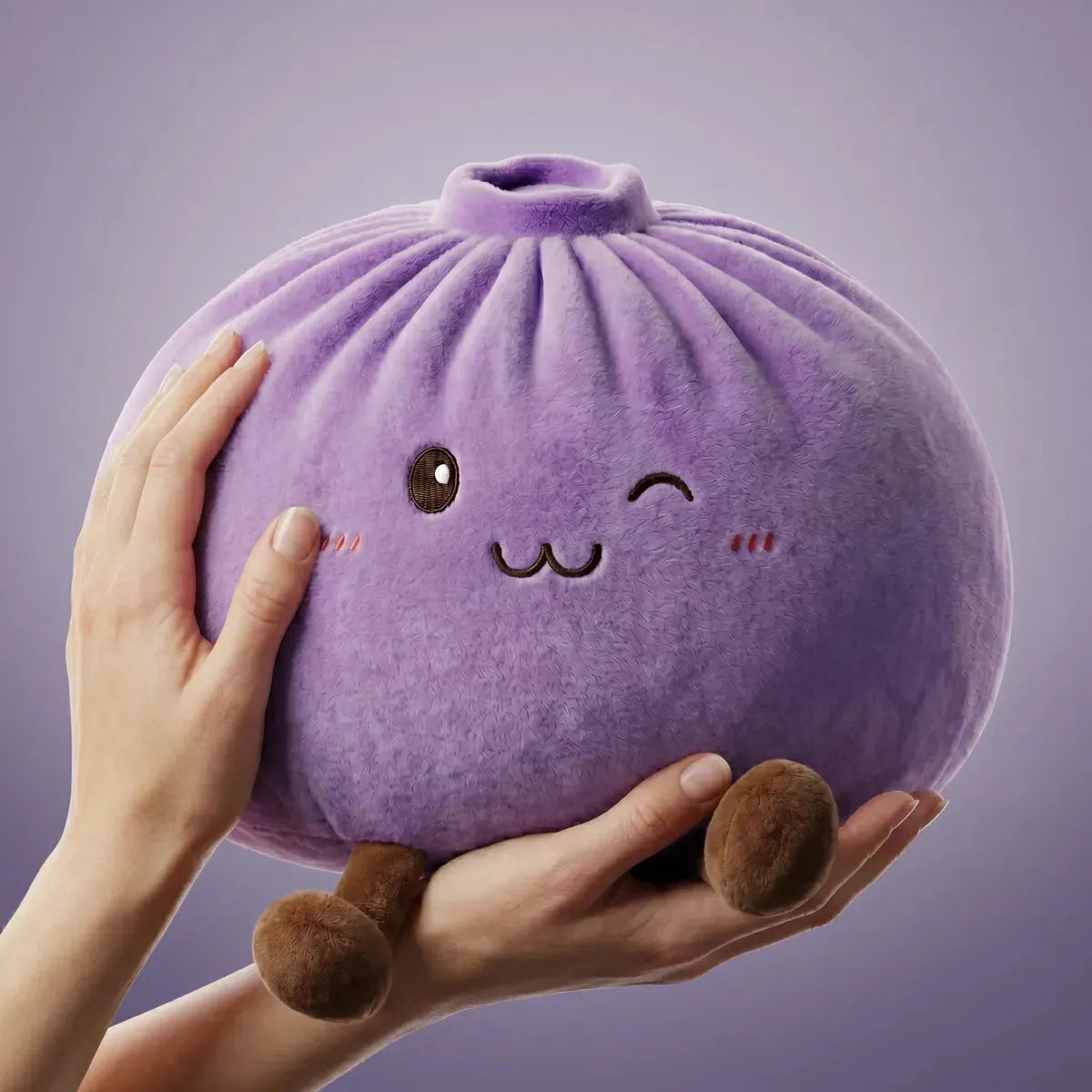 Snuggly Purple Large Dumpling Squishy Toy