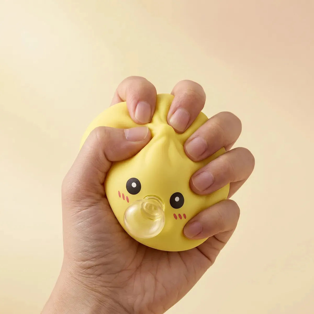 Jumbo Yellow Blow Dumpling Squishy