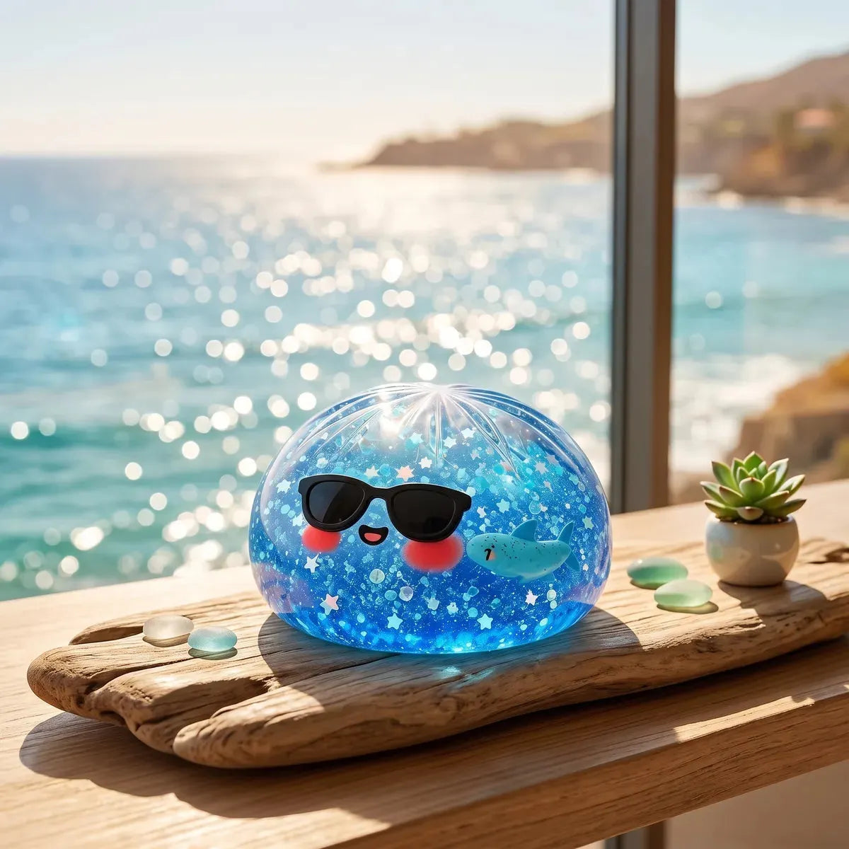 Cool Sparkle Sunglasses Dumpling Squishy