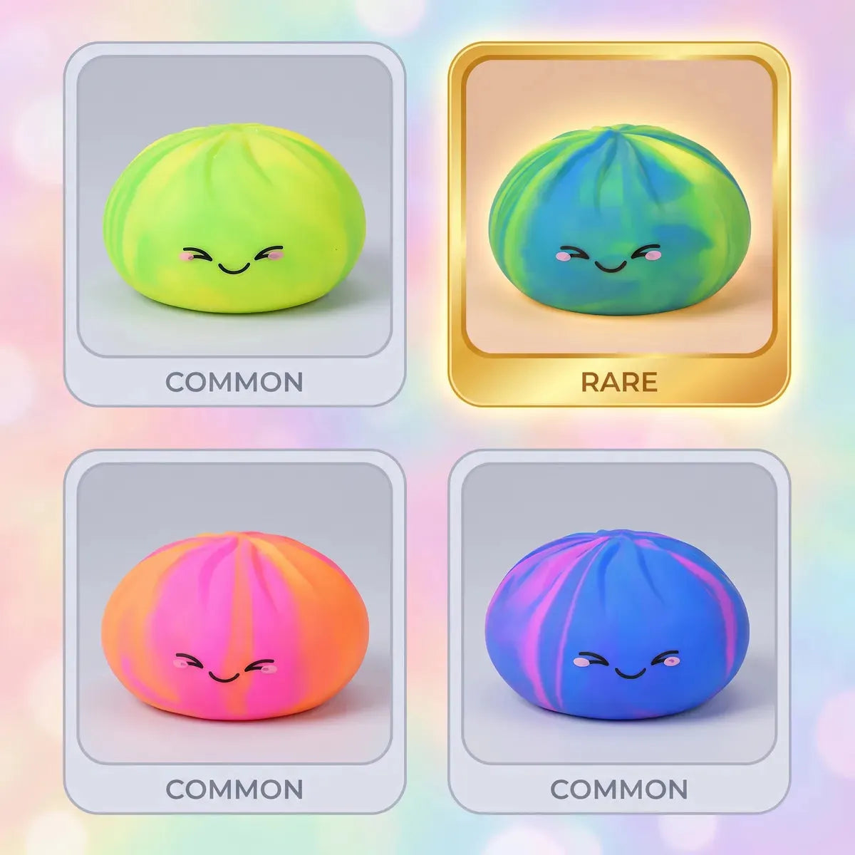 Rainbow Colorful Dumpling Squishy
