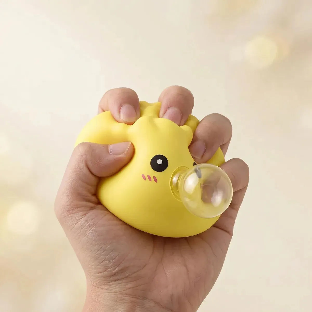Jumbo Yellow Blow Dumpling Squishy