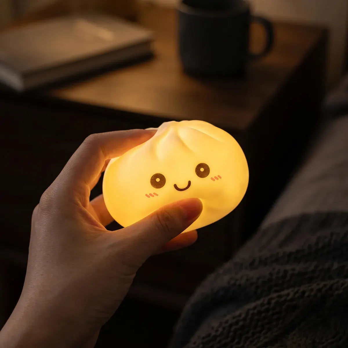 Moonlight White Squishy Dumpling Light