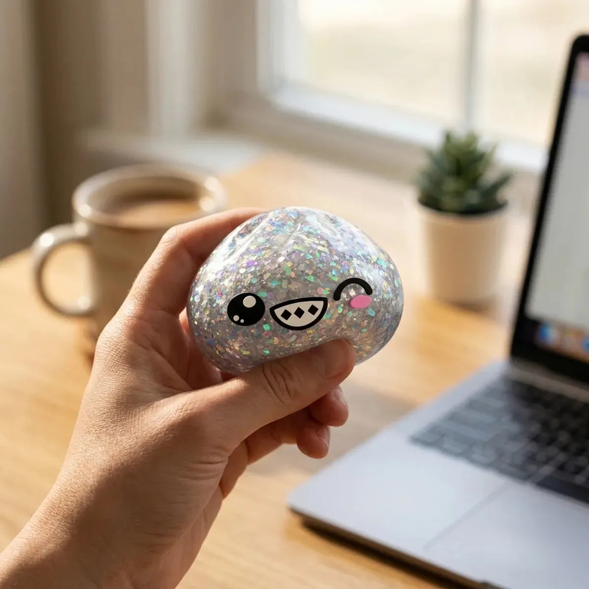 Shimmer Rare Silver Dumpling Squishy