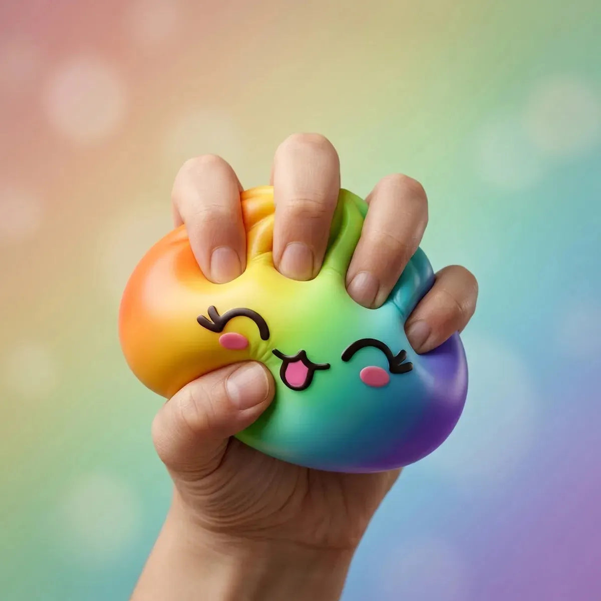 Colorful Rare Rainbow Dumpling Squishy