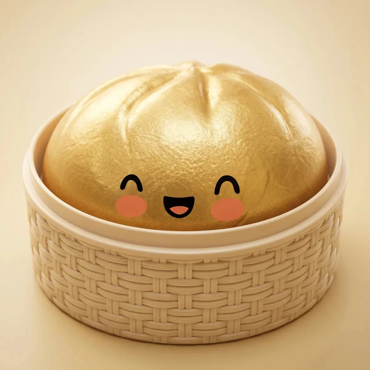 Lucky Golden Dumpling Squishy Bun