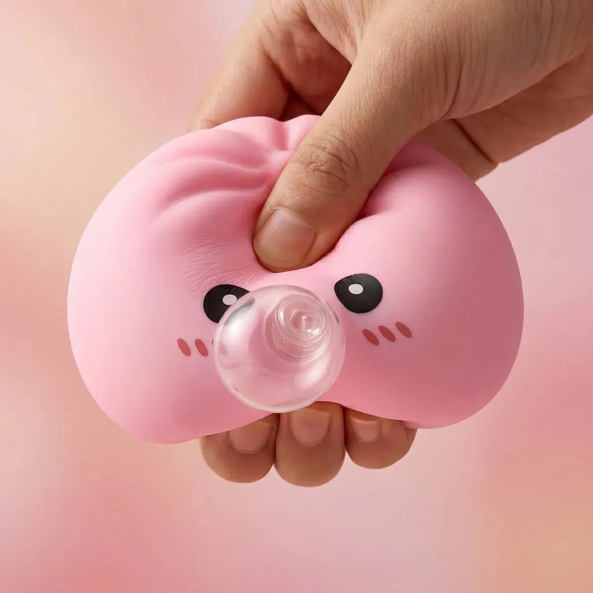 Plump Pink Blow Dumpling Squishy