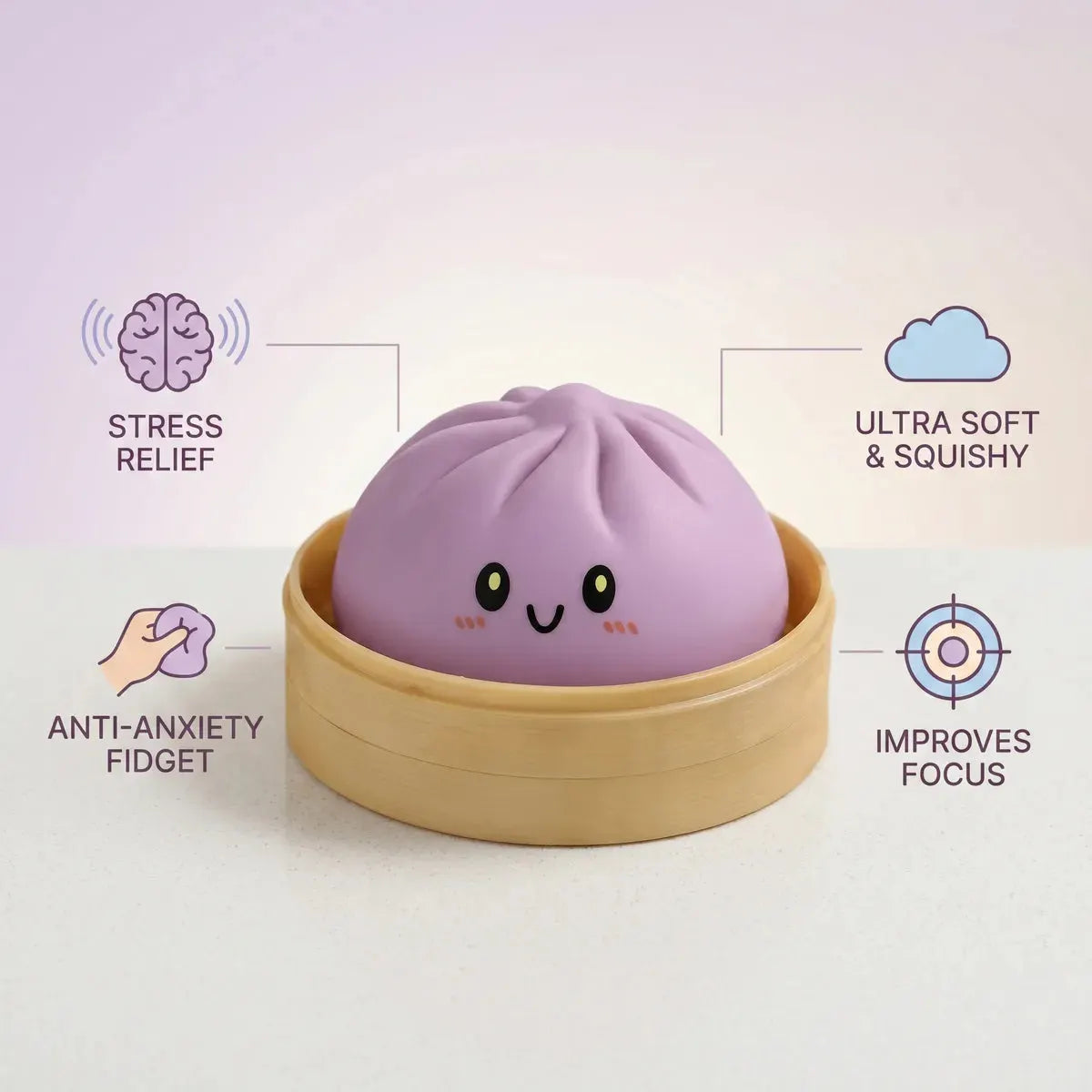 Berry Magenta Dumpling Squishy