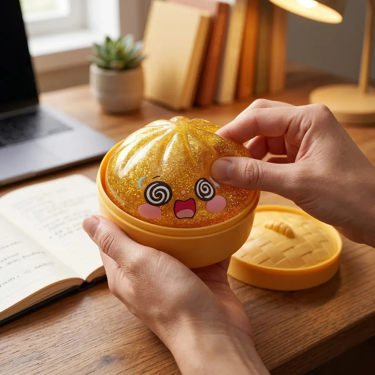Lucky Golden Dumpling Squishy