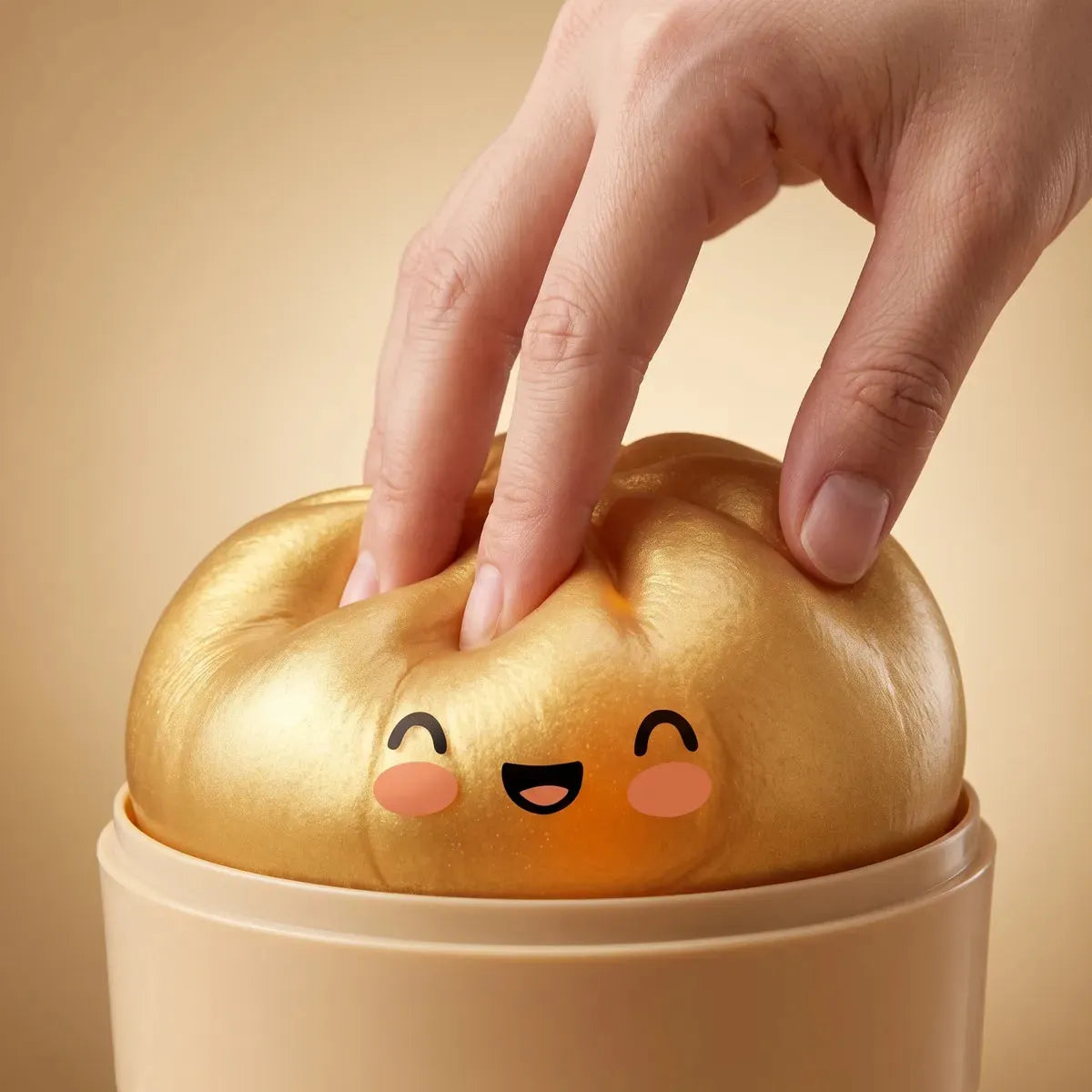 Lucky Golden Dumpling Squishy Bun