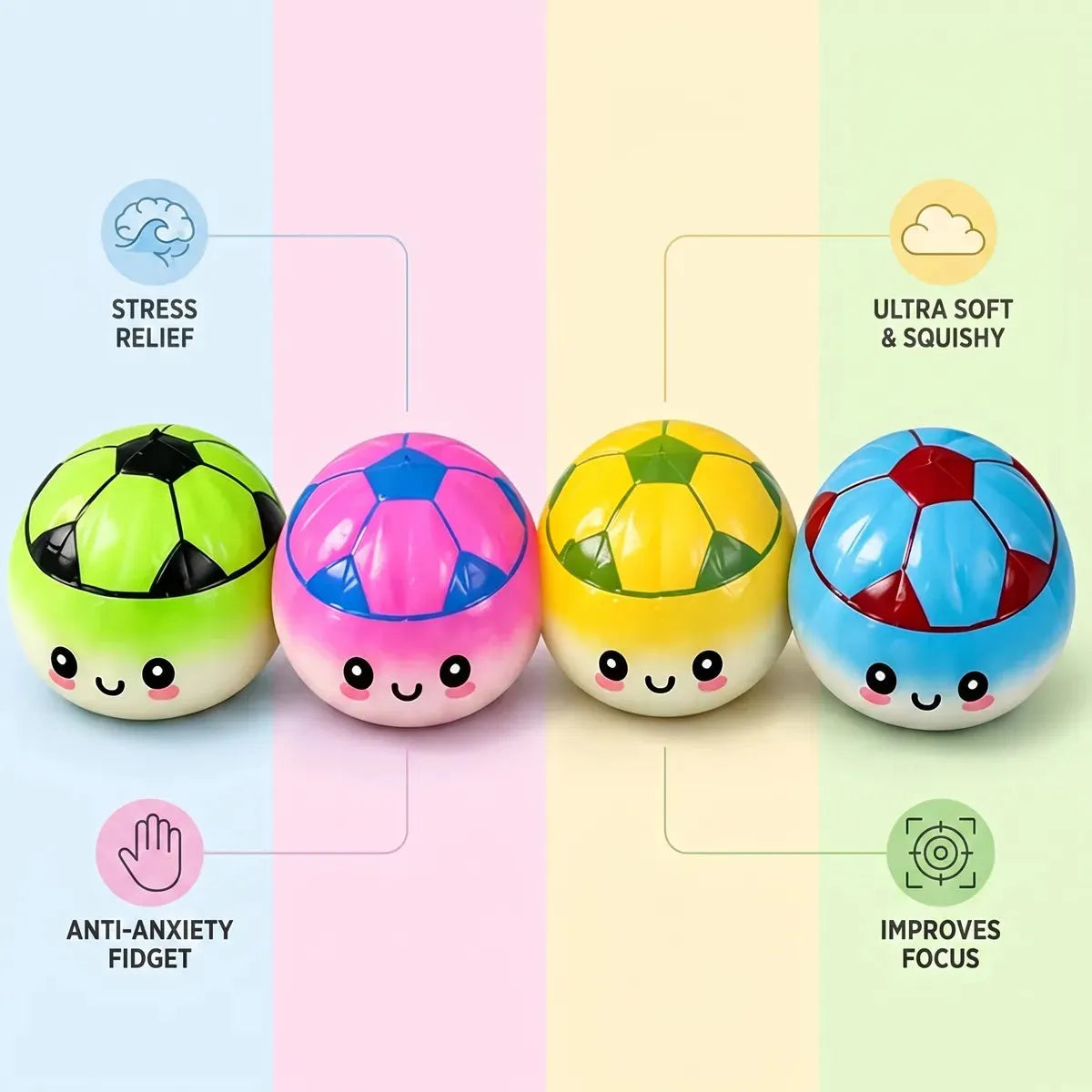 Sporty Mystery Soccer Dumpling Squishy