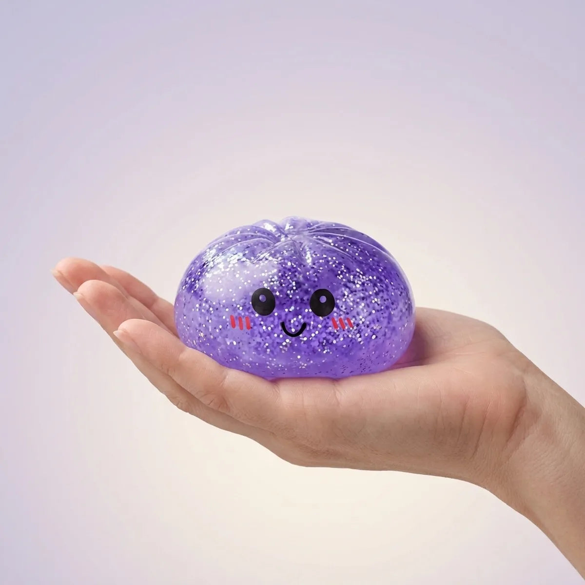 Dreamy Purple Glitter Dumpling Squishy