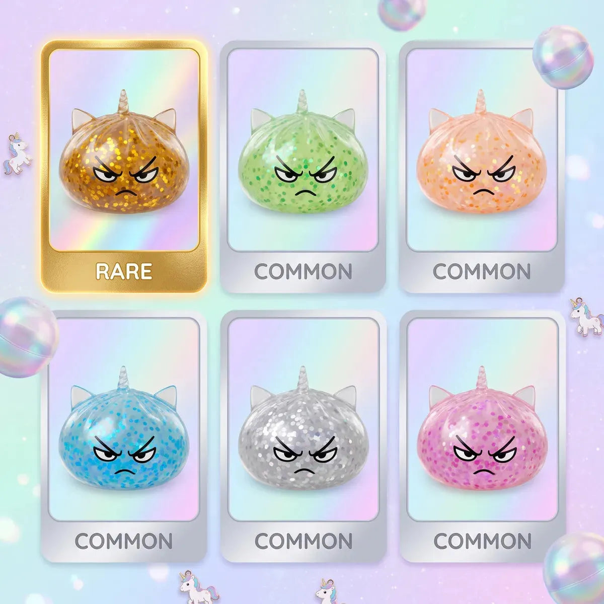Magical Mystery Dumpling Squishy Rare Unicorn Glitter