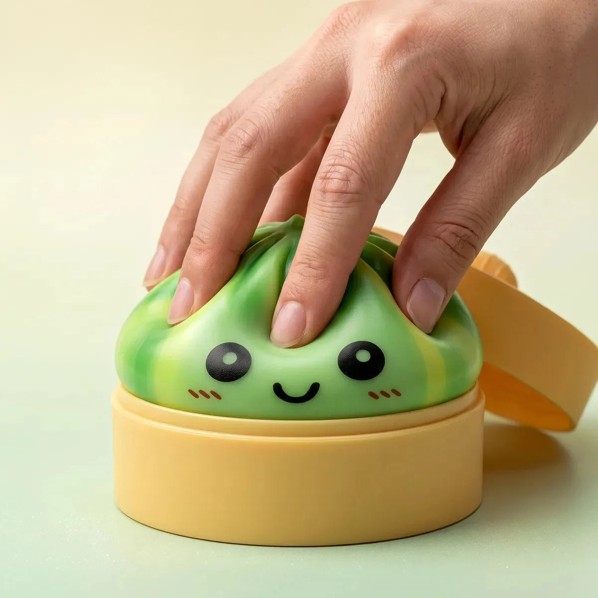 Swirl Green Tie Dye Dumpling Squishy
