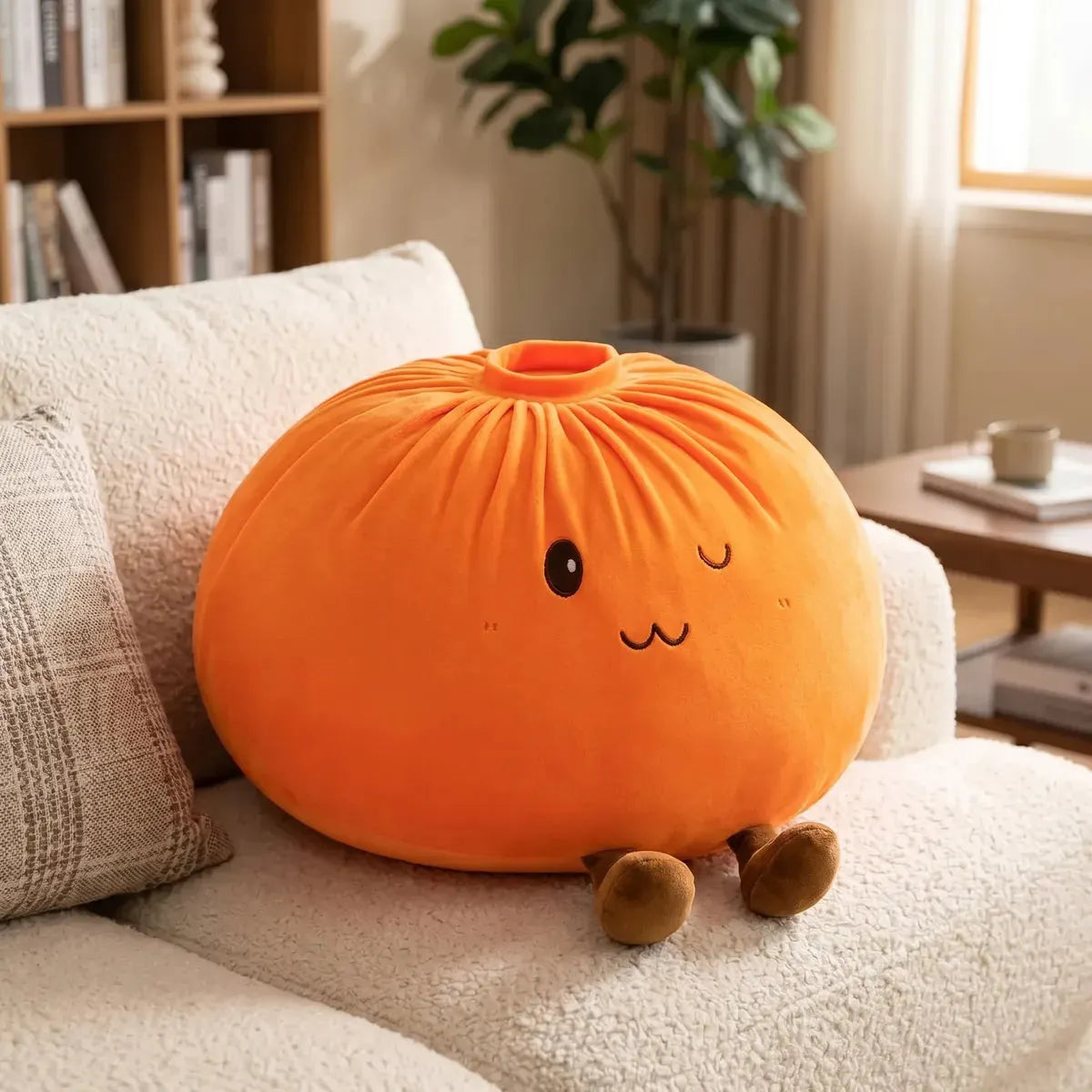 Sunset Orange Large Dumpling Squishy Toy