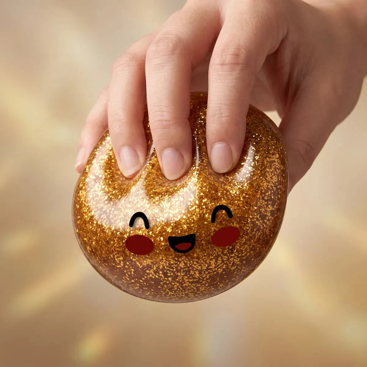 Treasure Gold Unique Glitter Dumpling Squishy
