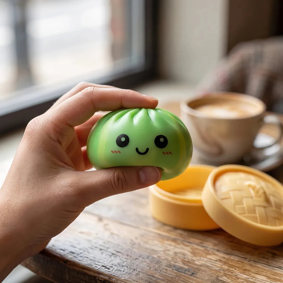 Swirl Green Tie Dye Dumpling Squishy
