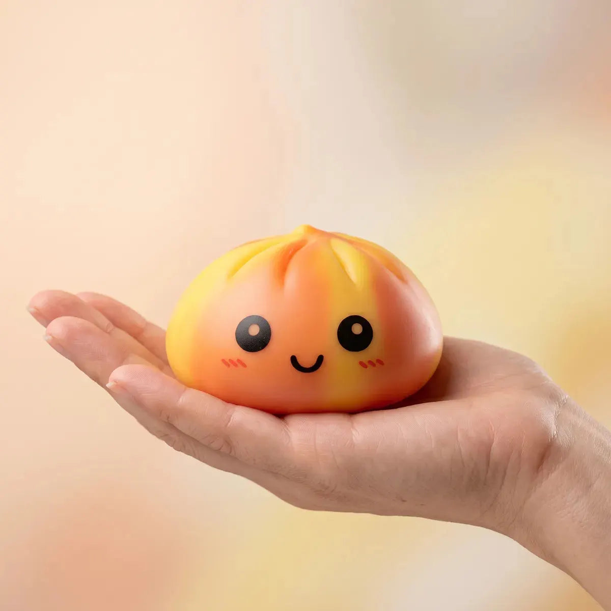 Sunset Orange Tie Dye Dumpling Squishy