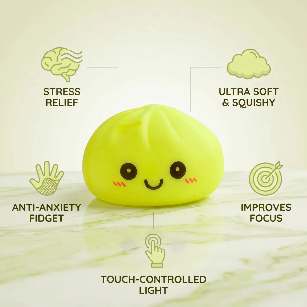 Sunny Yellow Squishy Dumpling Light