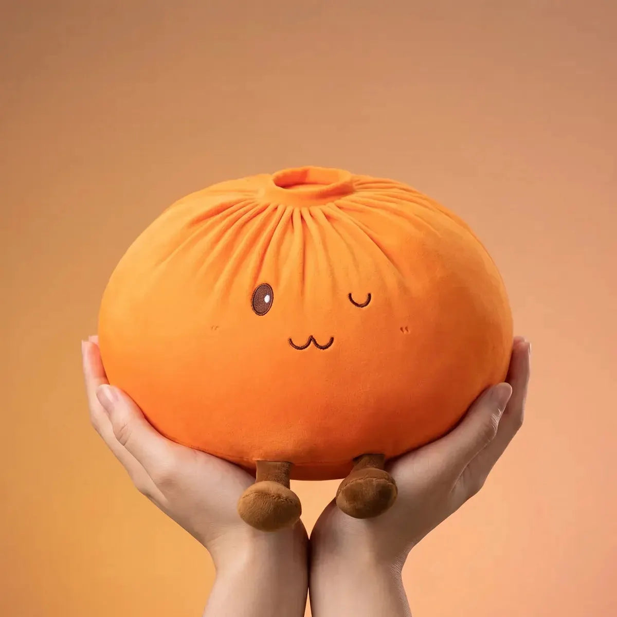 Sunset Orange Large Dumpling Squishy Toy