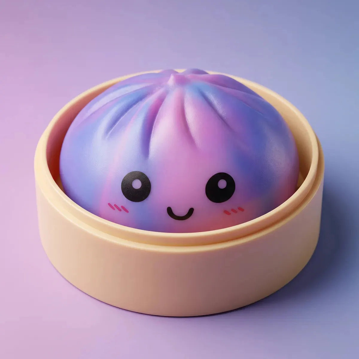 Dreamy Purple Tie Dye Dumpling Squishy