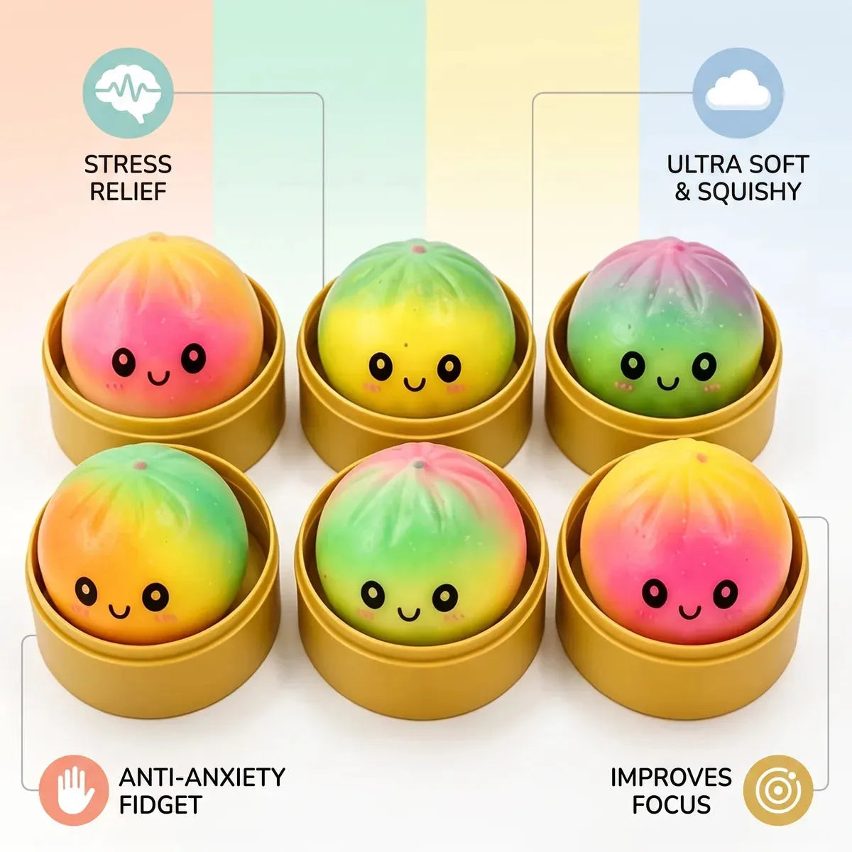 Ombre Mystery Fade Dumpling Squishy