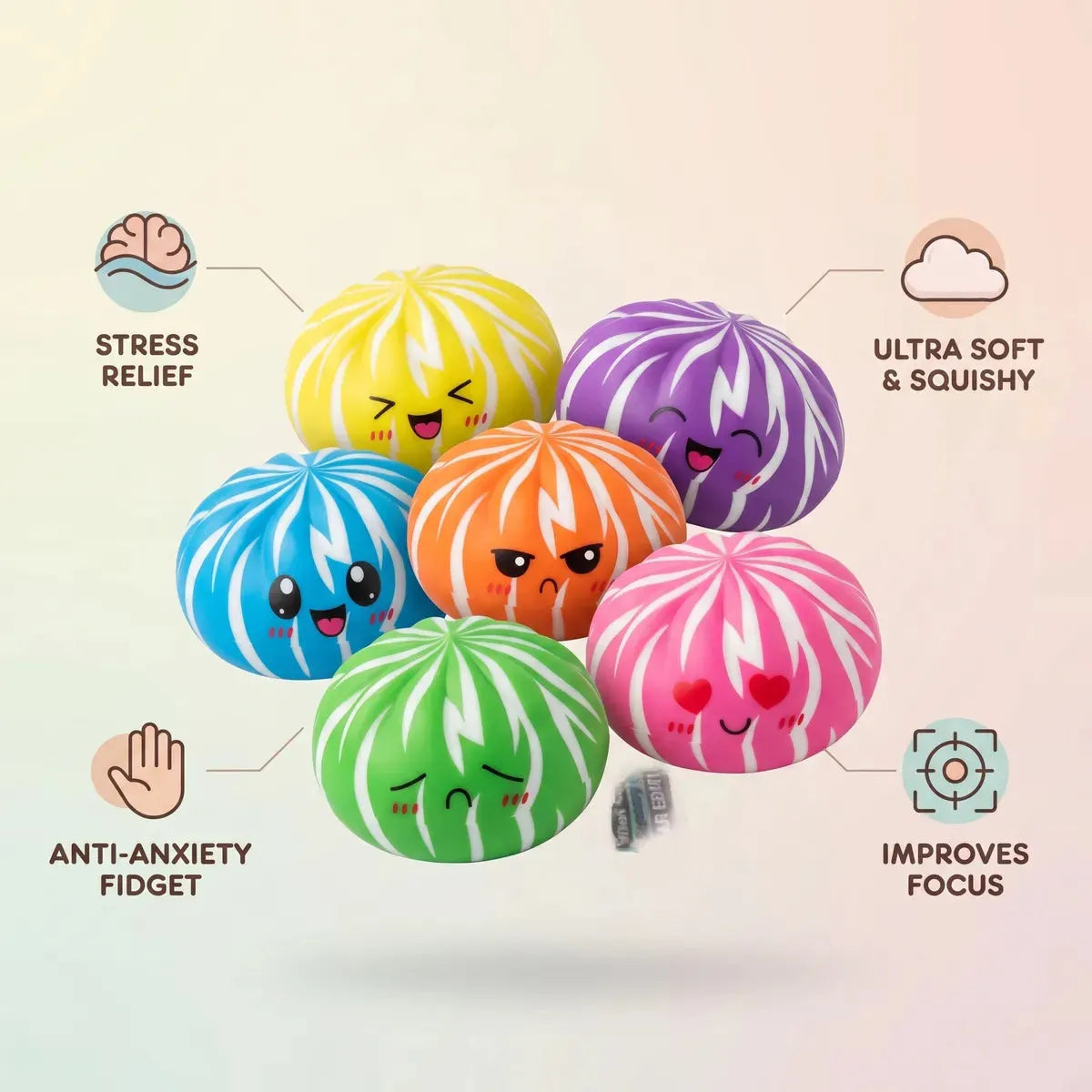 Fluffy Dumpling Squishy Bun Mystery Toy