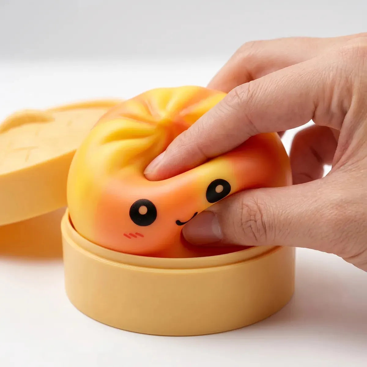 Sunset Orange Tie Dye Dumpling Squishy