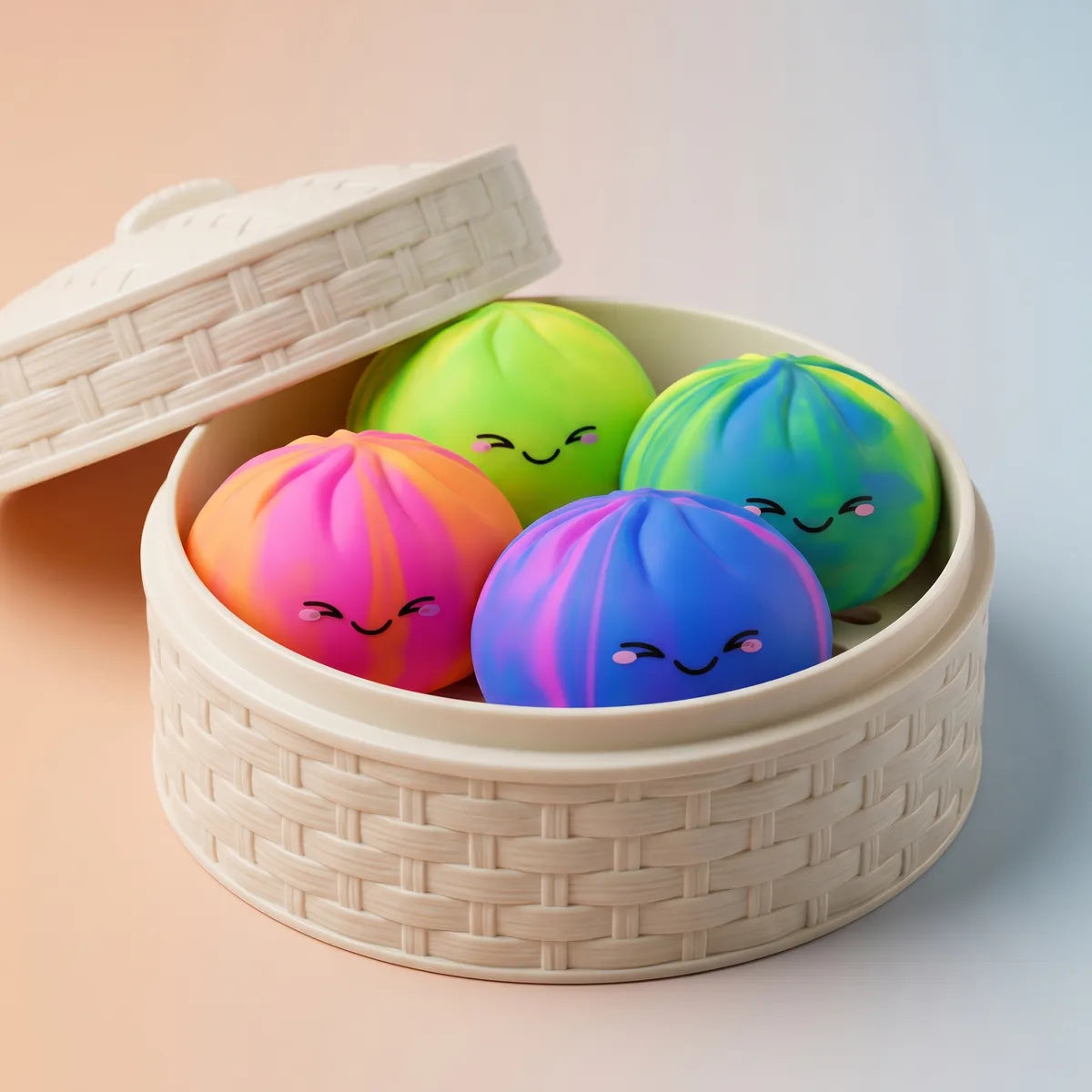Rainbow Colorful Dumpling Squishy