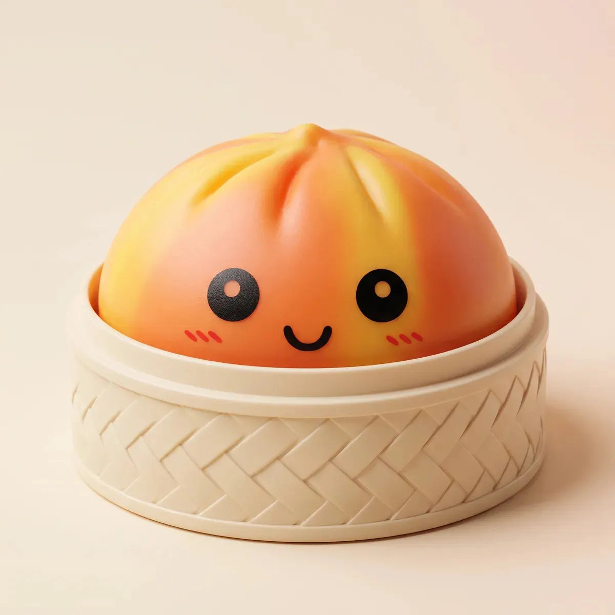 Sunset Orange Tie Dye Dumpling Squishy