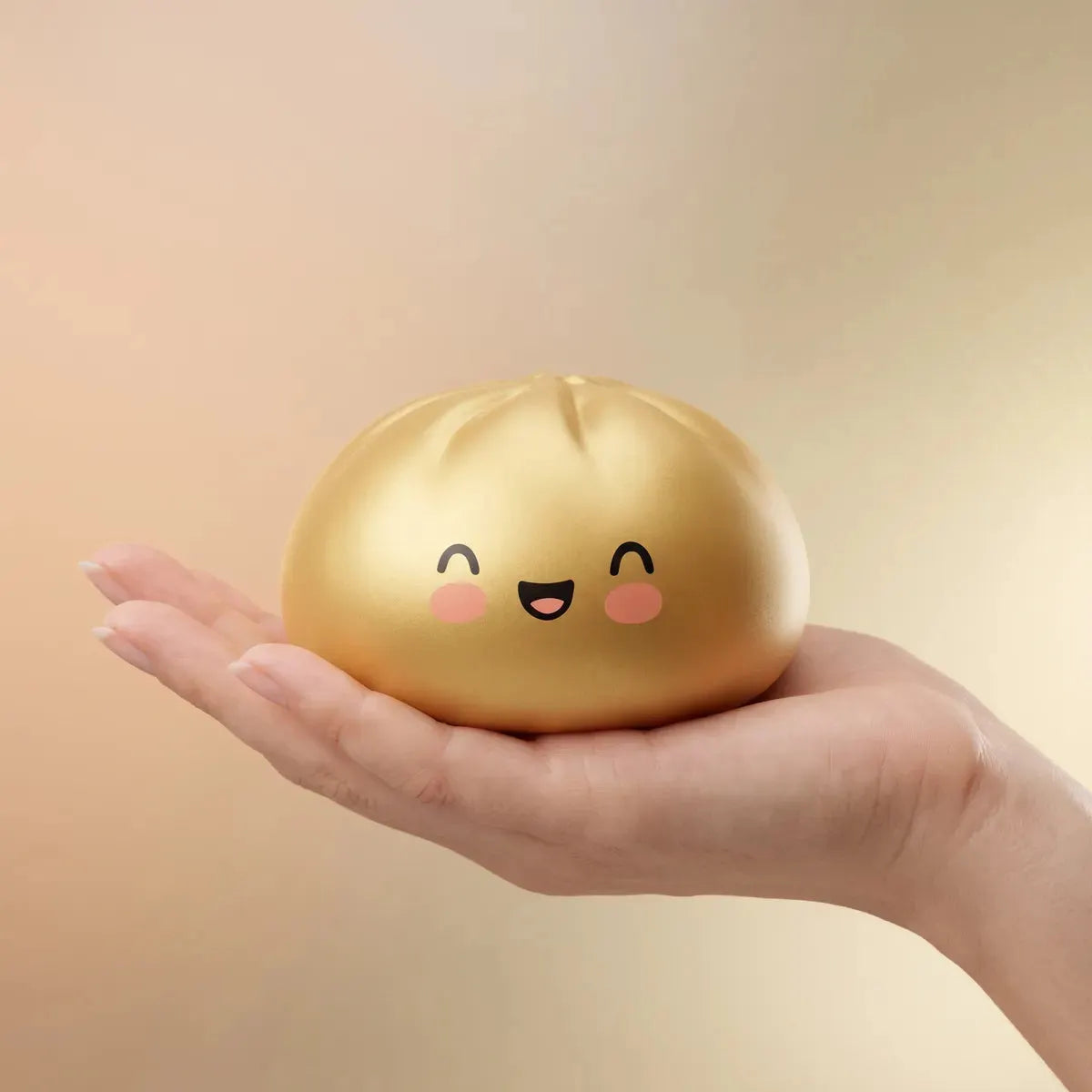 Lucky Golden Dumpling Squishy Bun