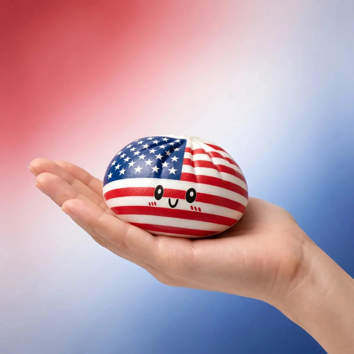 Liberty Patriotic 4th July Dumpling Squishy