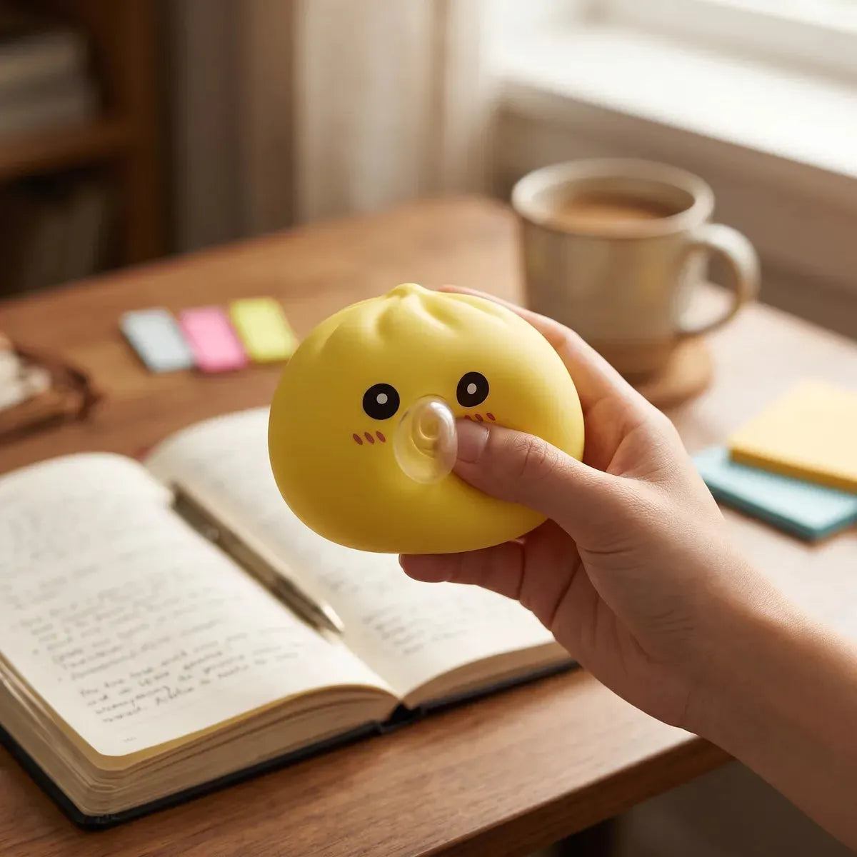Jumbo Yellow Blow Dumpling Squishy