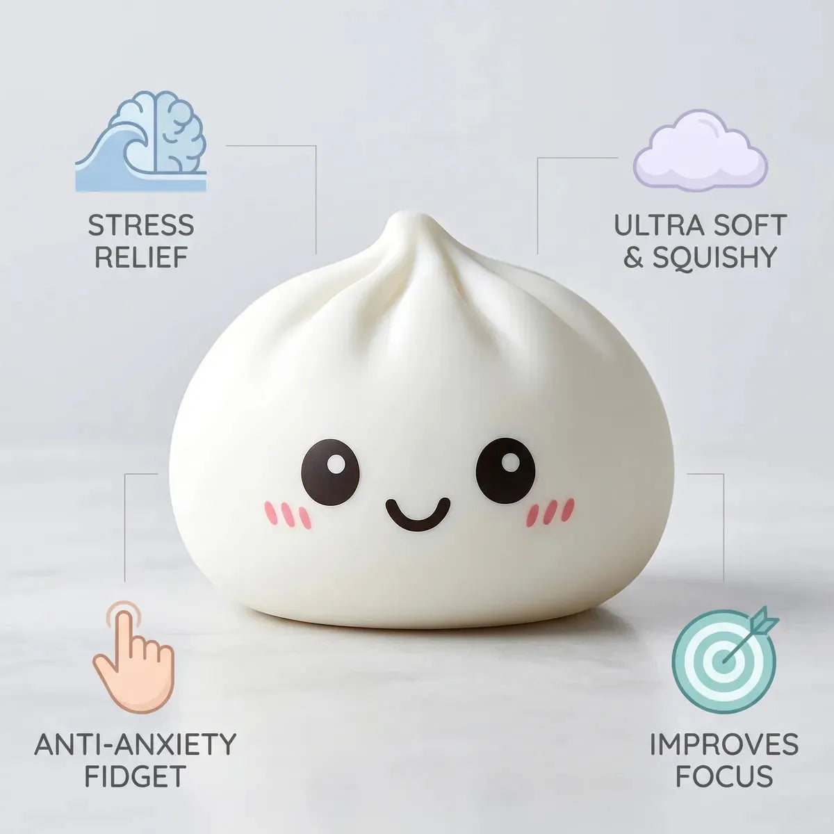 Huggable Giant Dumpling Squishy Toy