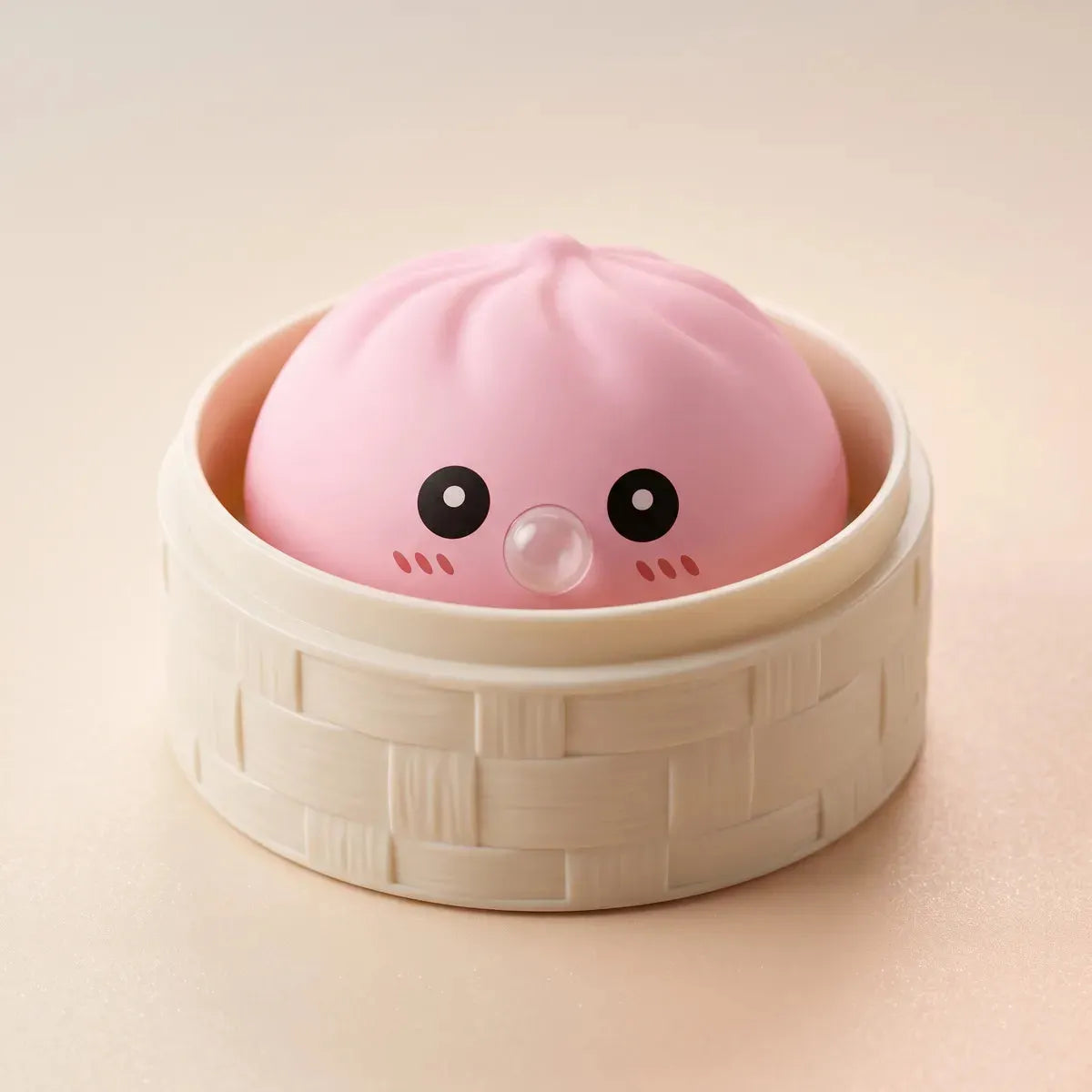 Plump Pink Blow Dumpling Squishy
