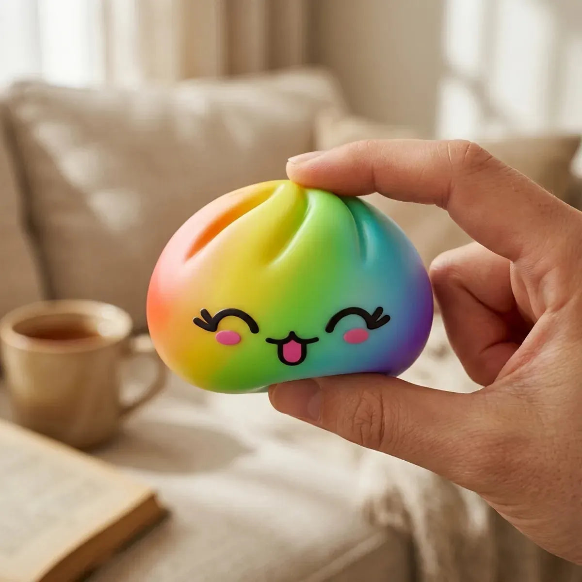 Colorful Rare Rainbow Dumpling Squishy