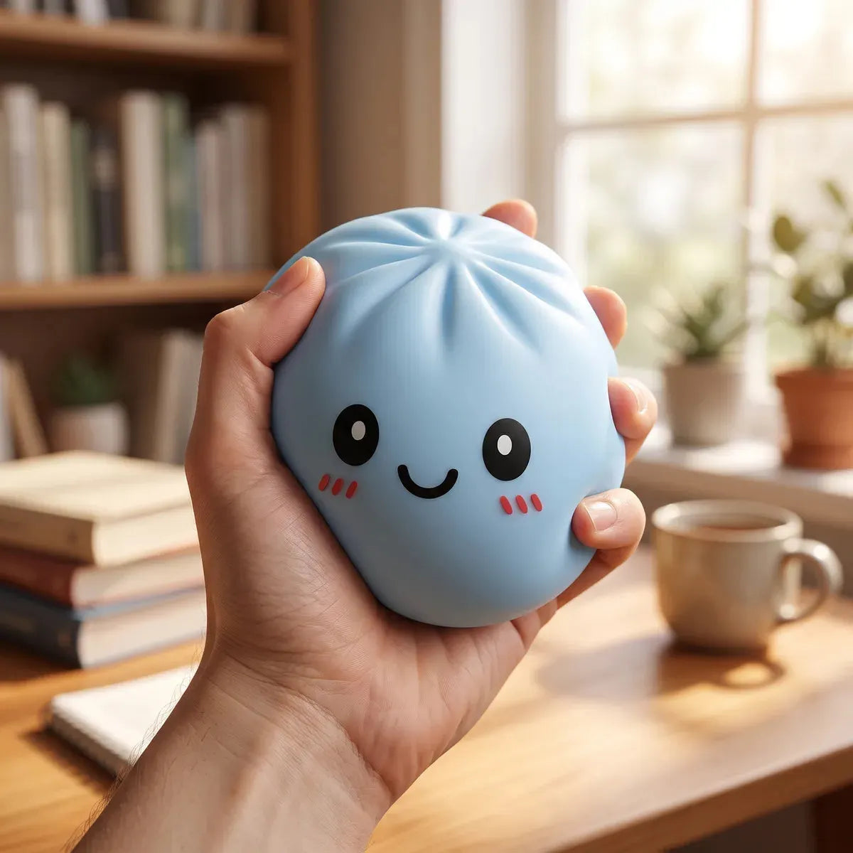 Jumbo Large Blue Dumpling Squishy